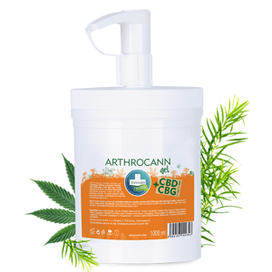 ARTHROCANN CBD + CBG NEJSILNĚJŠÍ KONOPNÝ GEL 1000 ml